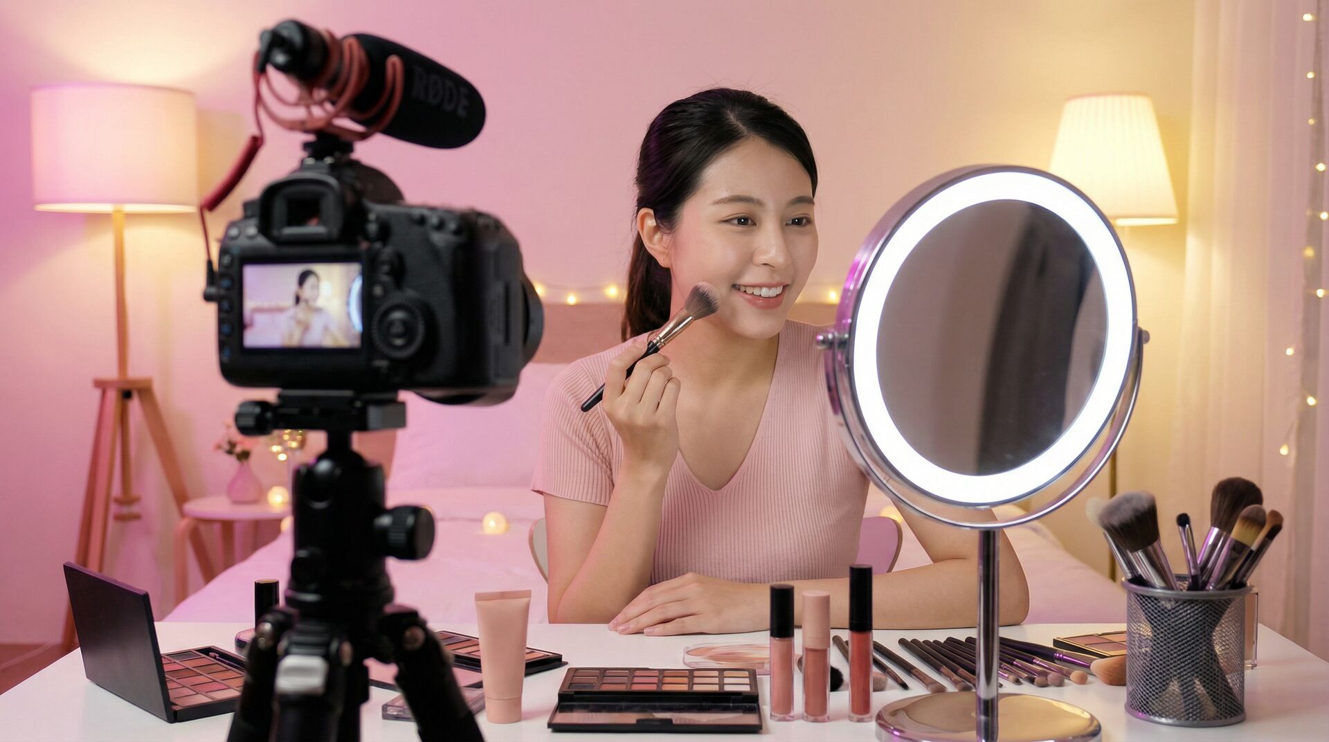 探花美妆视频教程